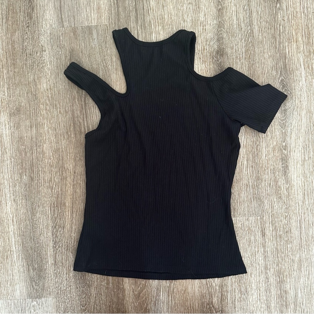 Jonathan Simkhai Irene Shaping Rib Racer Tank In Black - Picture 9 of 9